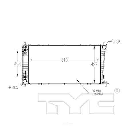 Tyc Radiator No Tyc 2257 Tyc 2257
